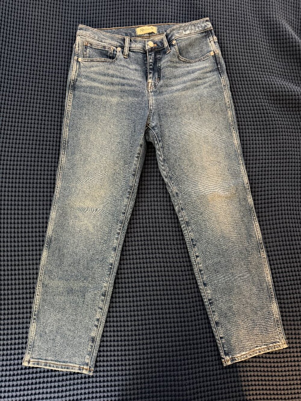 MADEWELL Light Wash Blue Denim Stovepipe Jeans Size 28 Petite